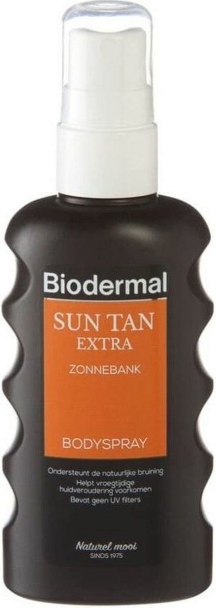 Biodermal Sun Tan Extra Zonnebank Bodyspray .